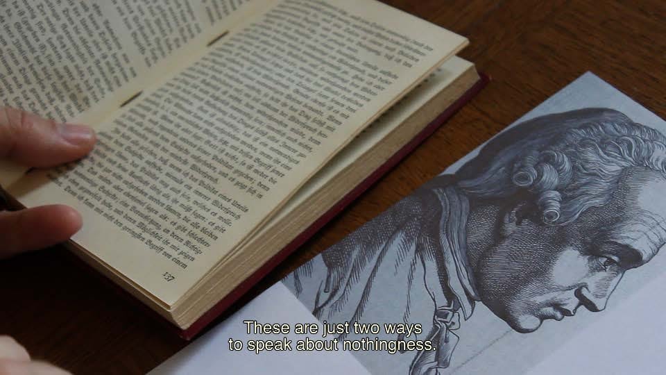 Small Survey on Nothingness, 2014 Schering Stiftung, Berlin Film still © Christoph Keller