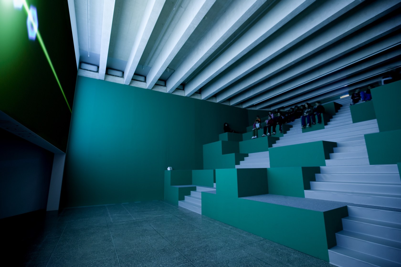 Solarium, 2007 In collaboration with Nicolas Ghesquiere Solarium features a hallucinating screenplay of points of light that flow like rivers...