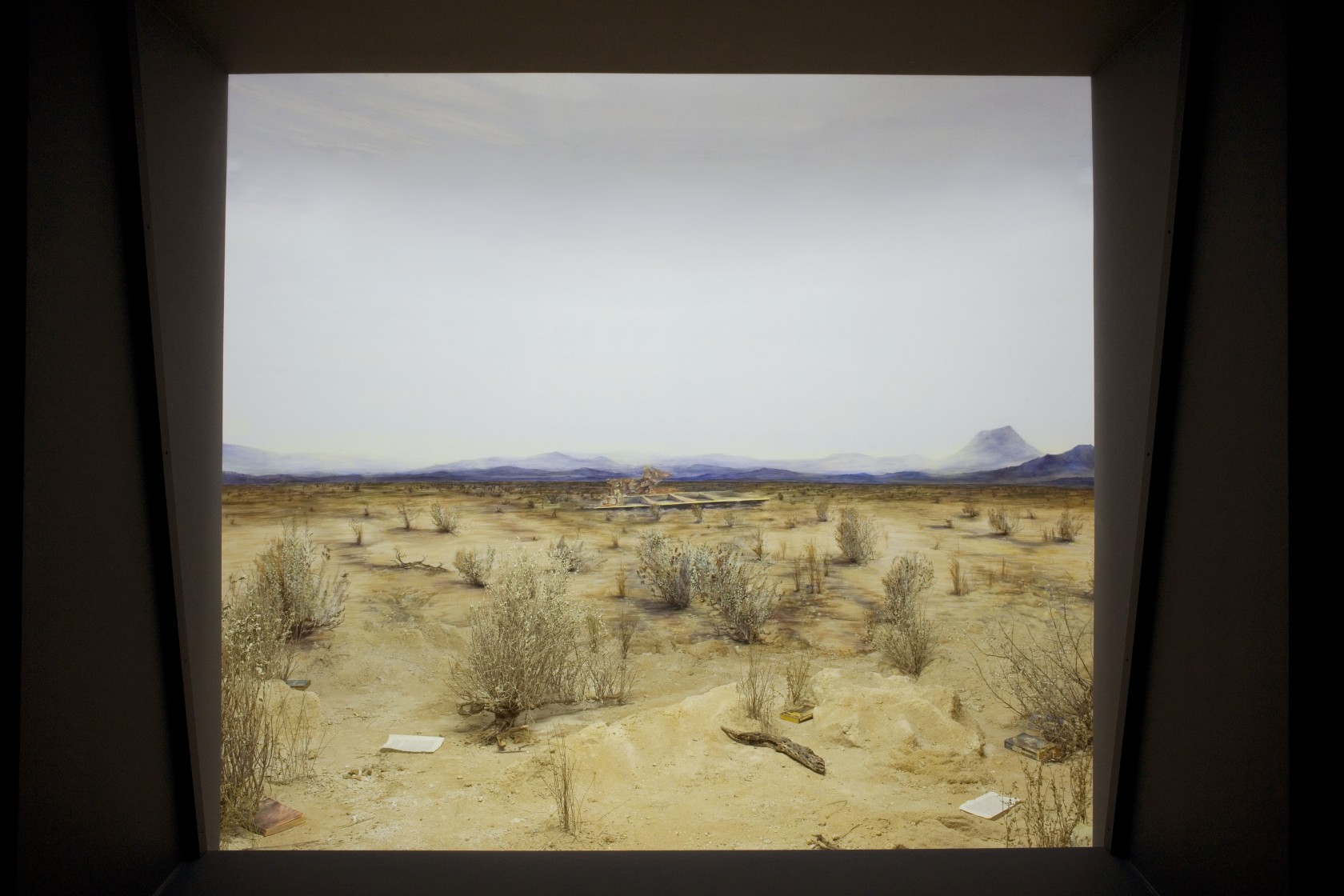 Desertic, 2009 Mixed media Inspired by traditional natural history museum displays, the dioramas depict three terrains ― the tropics, the...