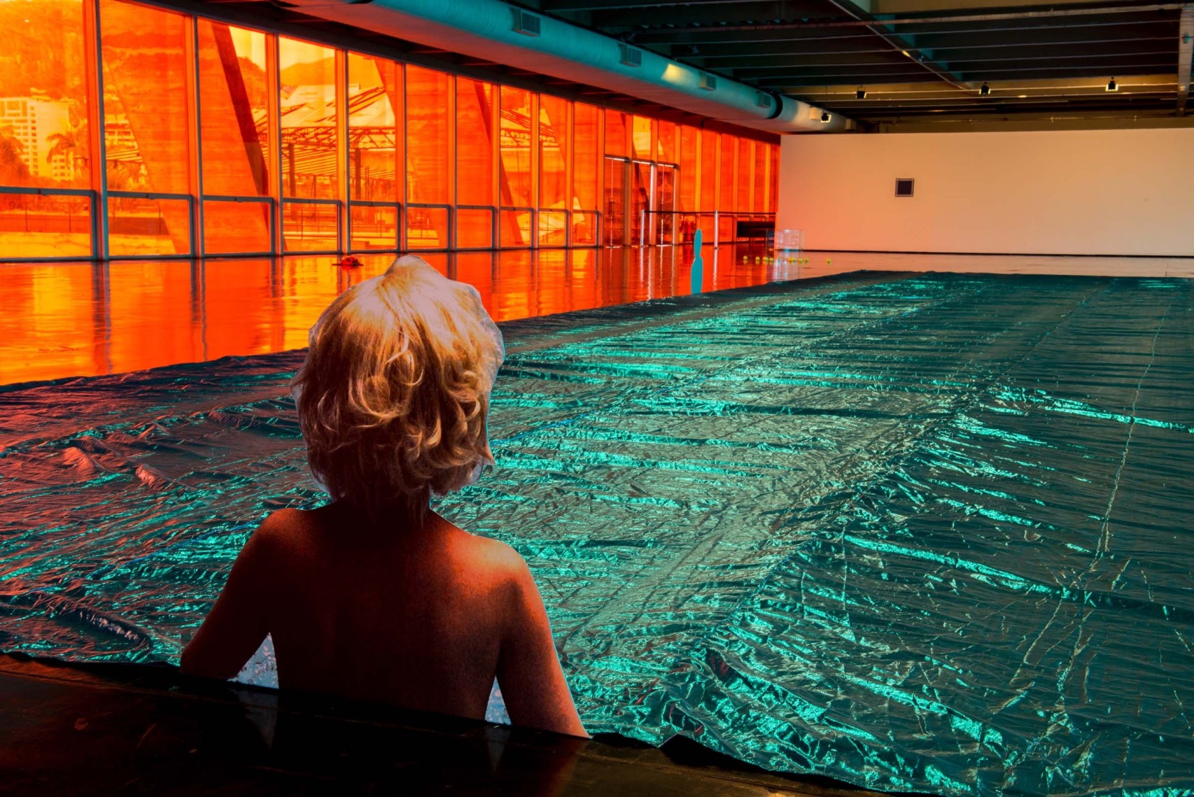 Untitled (Marilyn), 2015 Printed images on aluminum, fabric As part of a work created specially for Museu de Arte Moderna...