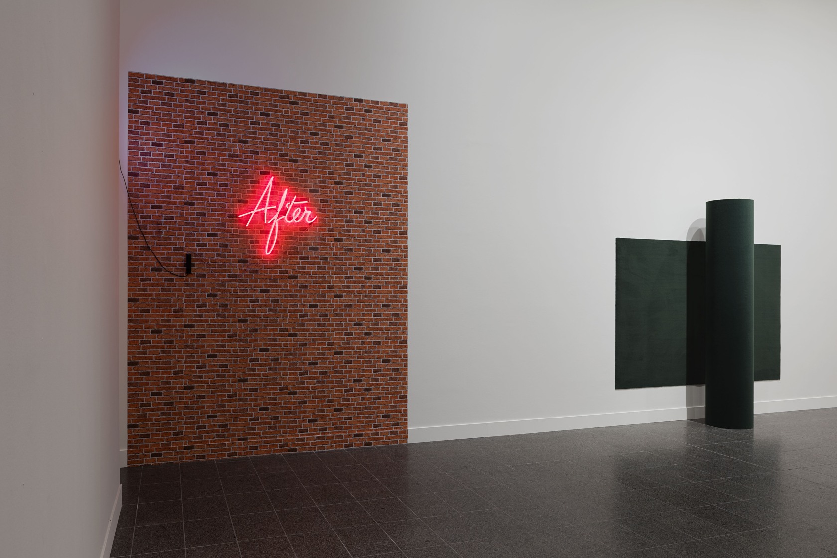 After, 2009 (left) Neon, wallpaper This work was part of the performances K.62 and K.85 by Dominique Gonzalez-Foerster and Ari...