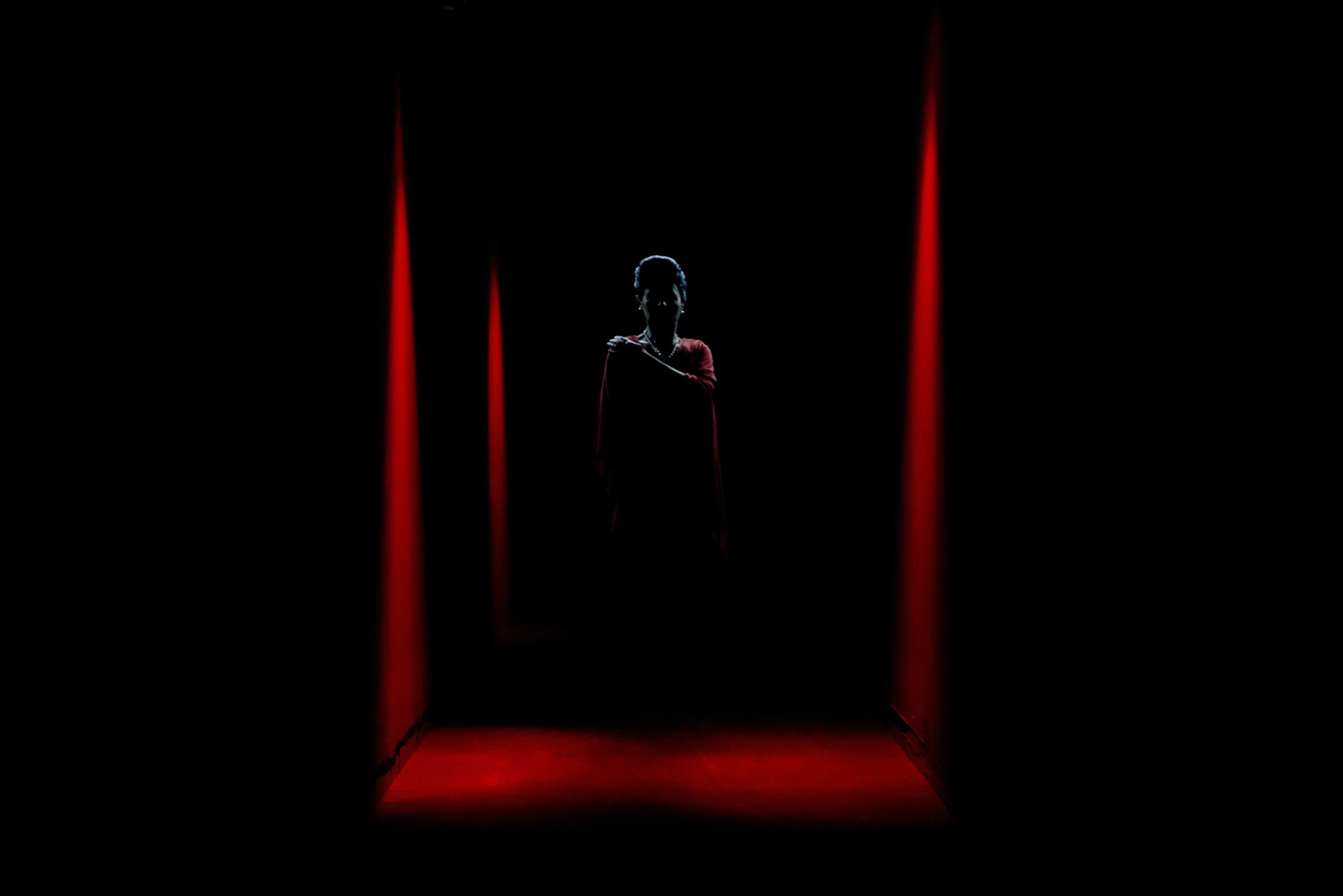 OPERA (QM.15), 2016 HD video, projector, screens, media player, amplifier, speakers, lights, curtains Duration 8:30 min The work fuses multiple...