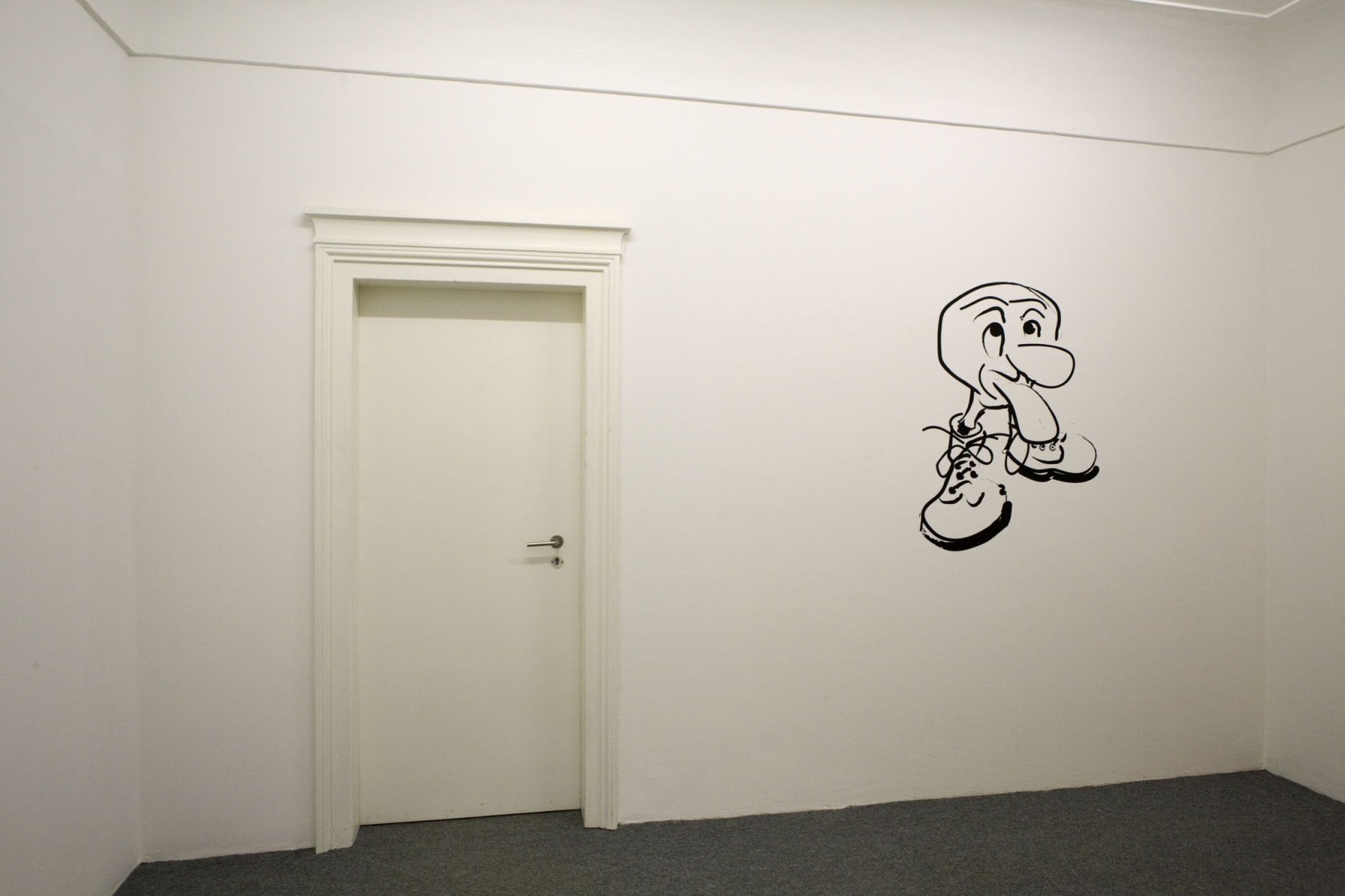 Exhibition view Liam Gillick. Three Perspectives and a Short Scenario | Mirrored Image: A Volvo Bar, 2008 Kunstverein München Photo...