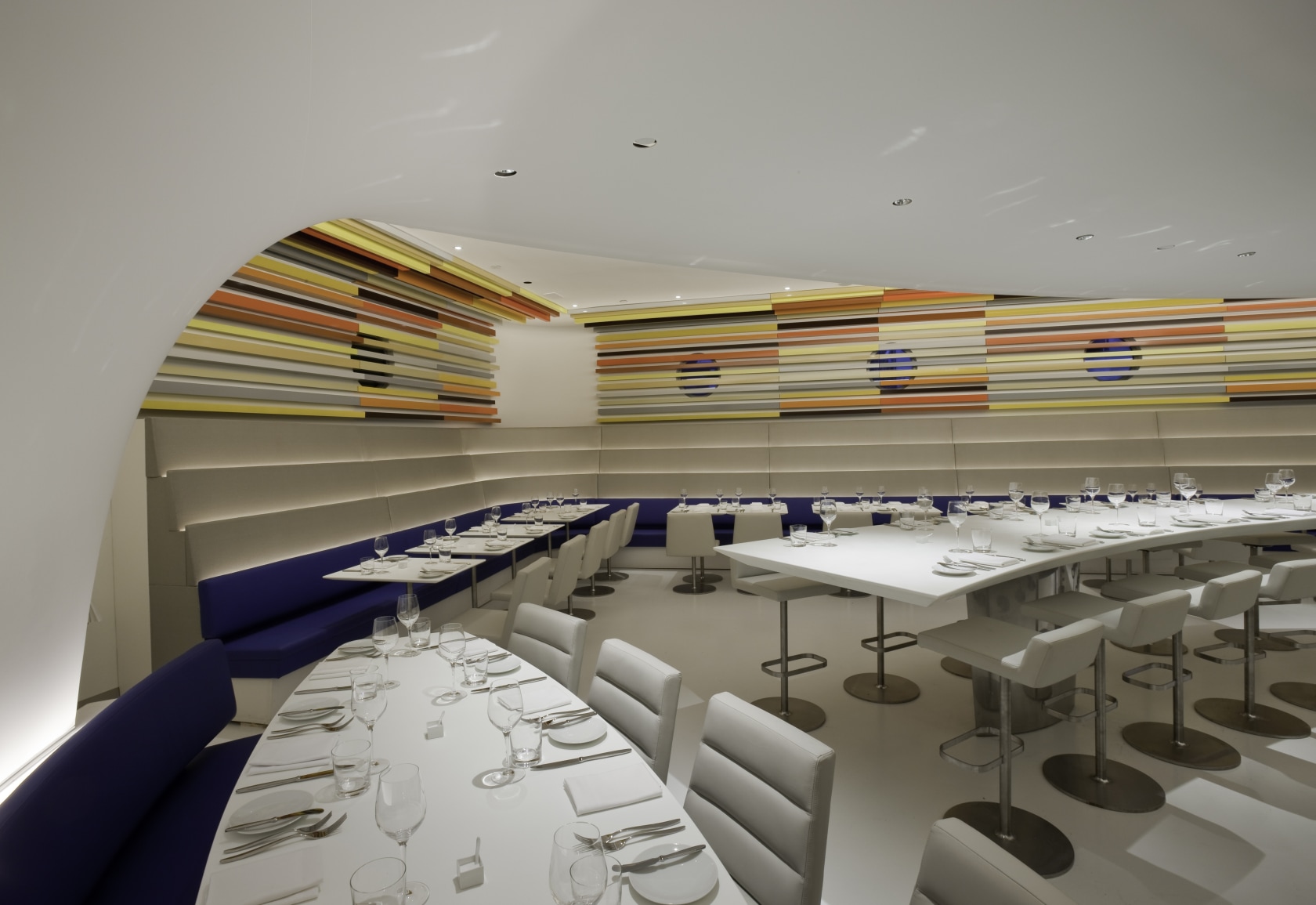 Liam Gillick The horizon produced by a factory once it had stopped producing views, 2009 Wright Restaurant, Solomon R. Guggenheim...