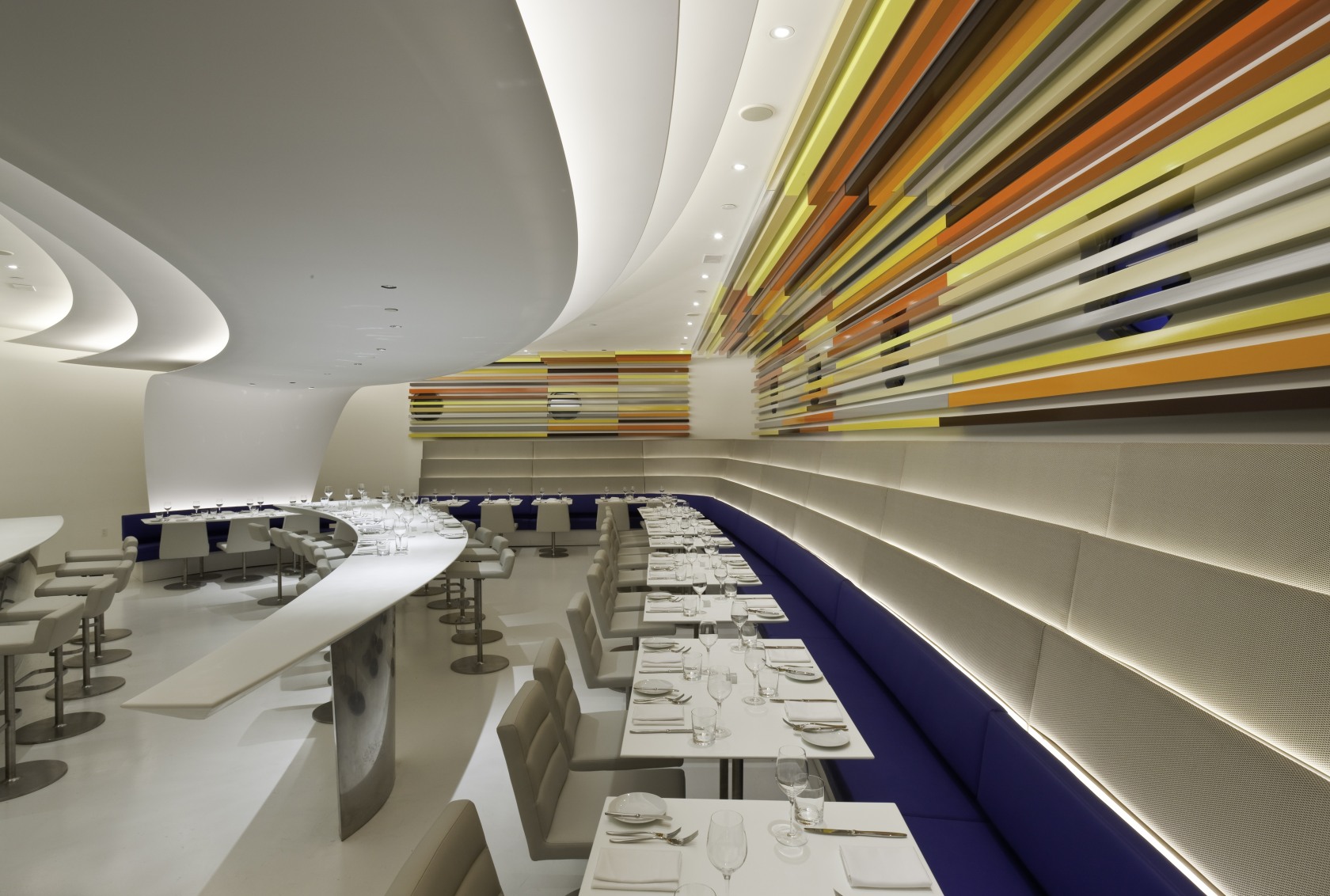 Liam Gillick The horizon produced by a factory once it had stopped producing views, 2009 Wright Restaurant, Solomon R. Guggenheim...