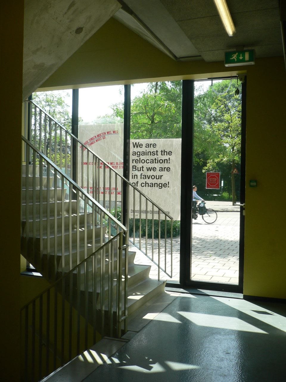 Liam Gillick Rietveld Protest, 2009 Gerrit Rietveld Academie, Amsterdam
