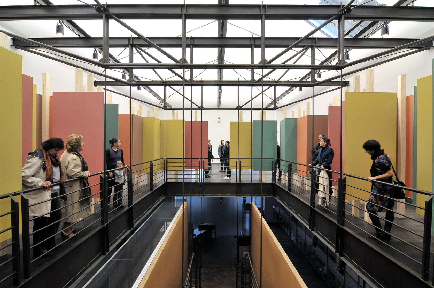 Liam Gillick Prototype MAK Production Pavilion (Housed in the Countryside), 2009 Dyed MDF, wood Photo © Wolfgang Woessner/MAK