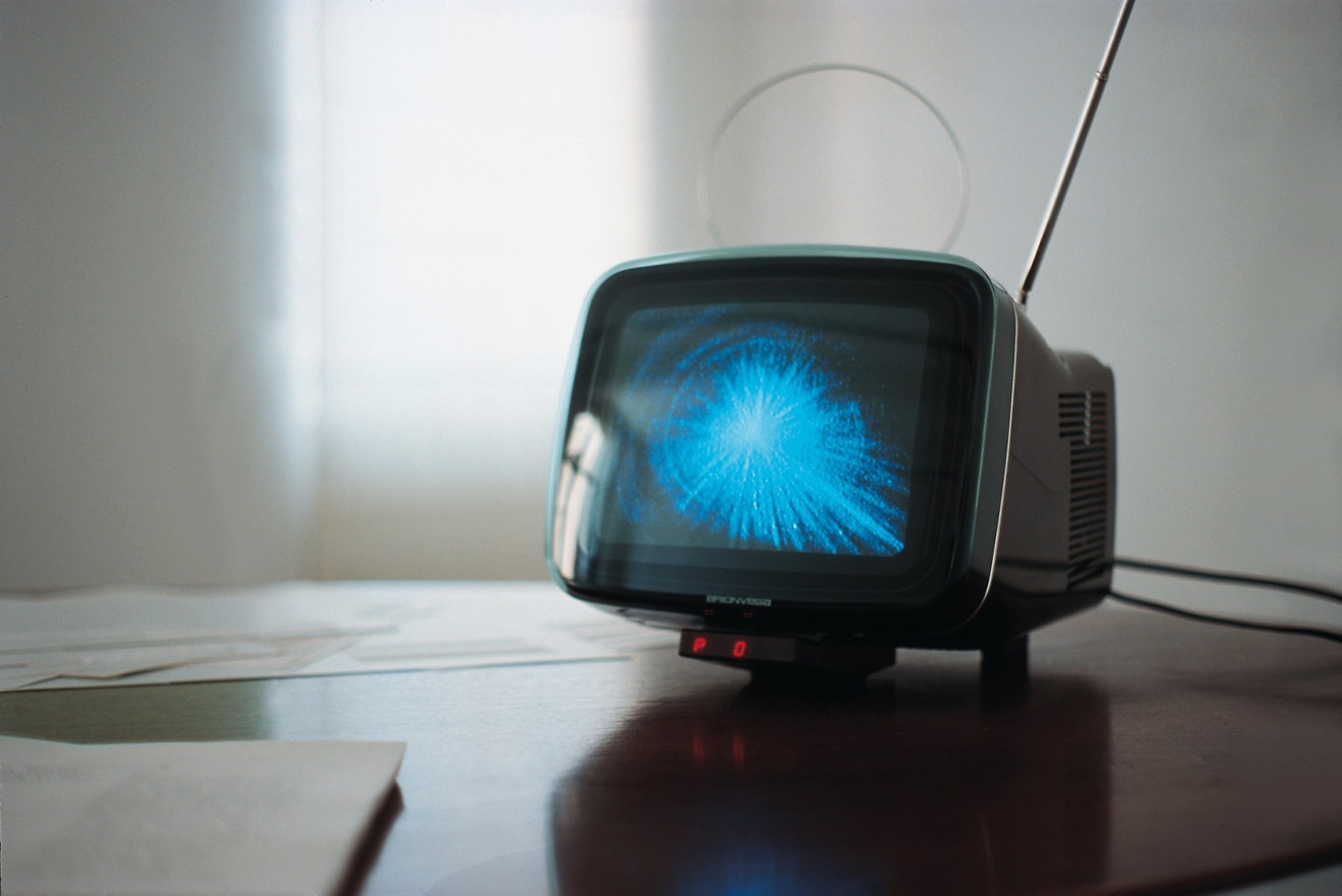 McNamara, 1994 Brionvega Algol TVC 11R, 35mm film transferred onto appropriate format, Florence Knoll table (optional), copies of various drafts...