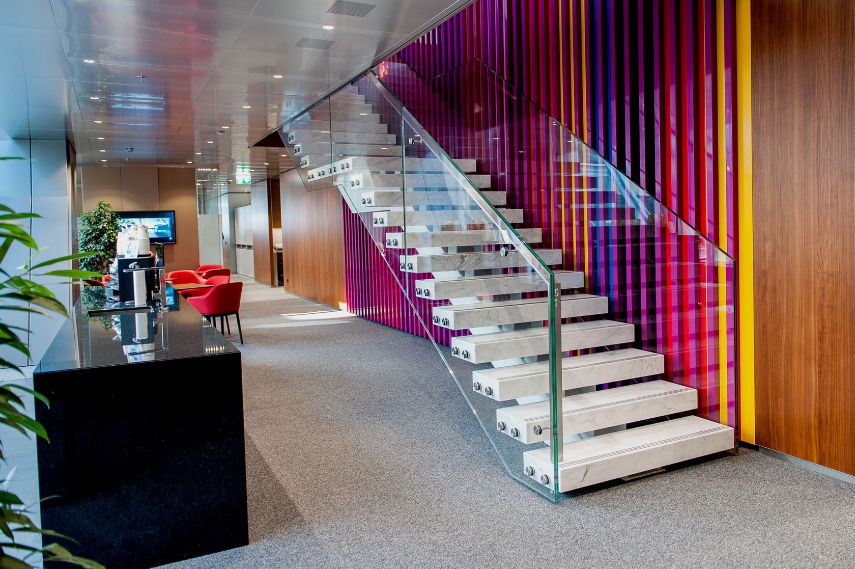 Liam Gillick at JTI Headquarters, 2015 Secheron, Geneva Photo © Oliver O'Hanlon