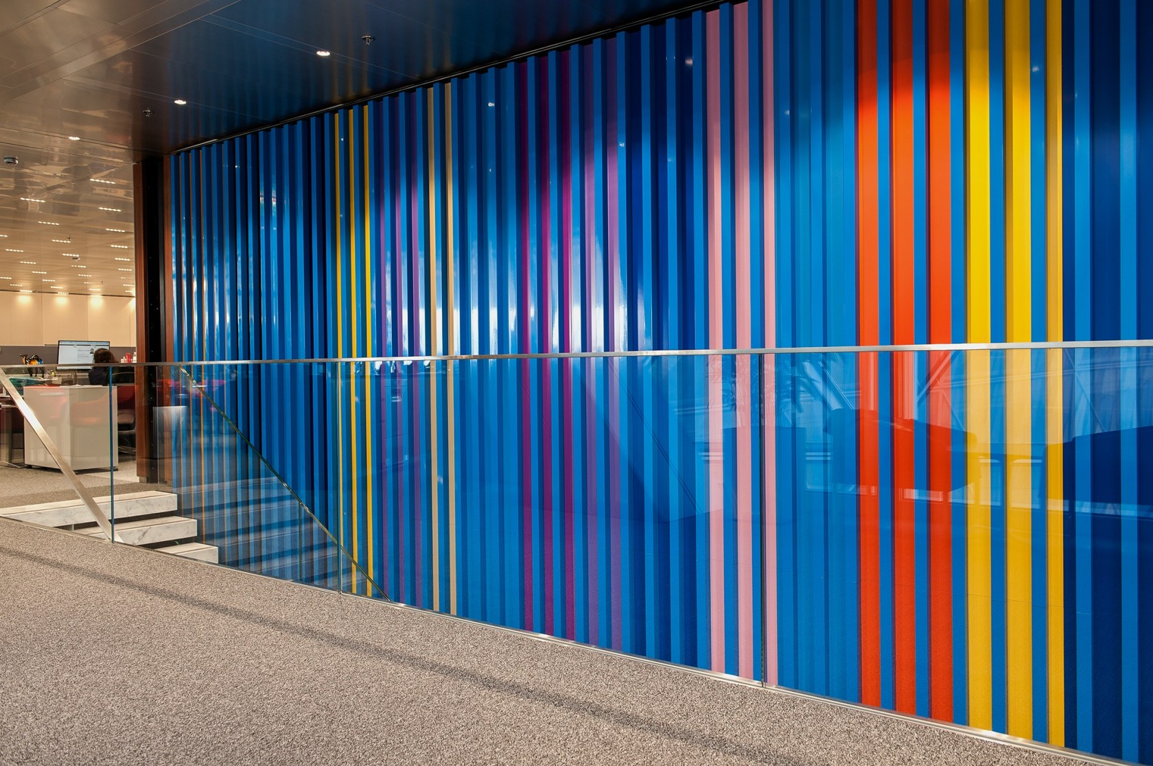 Liam Gillick at JTI Headquarters, 2015 Secheron, Geneva Photo © Oliver O'Hanlon