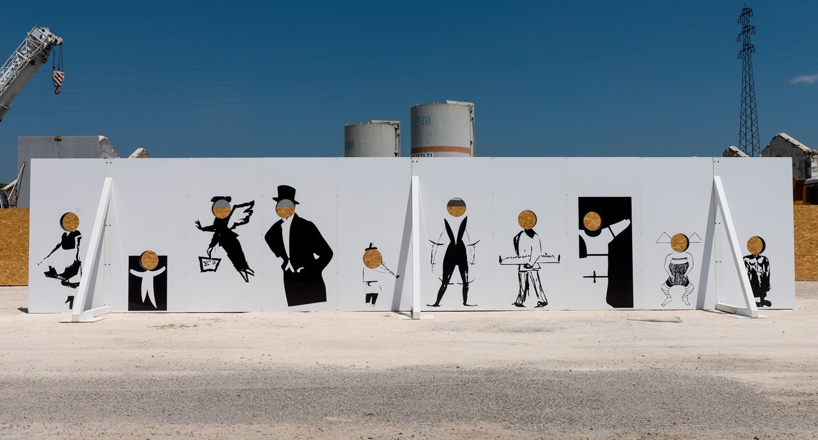 All-Imitate-Act, 2015 Multiplex, self-adhesive foil 10 parts Photo © Lionel Roux