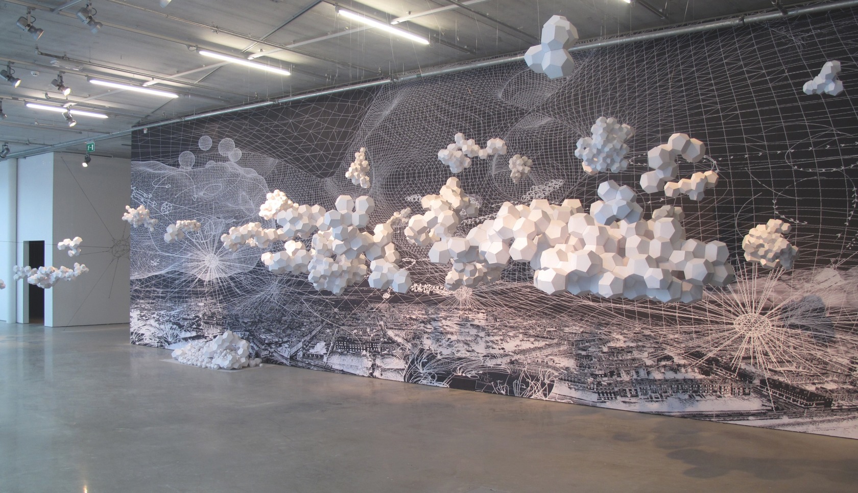 Exhibition view Tomás Saraceno, 2010 Bonniers Konsthall, Stockholm Photo © Mattias Givell, Bonniers Konsthall