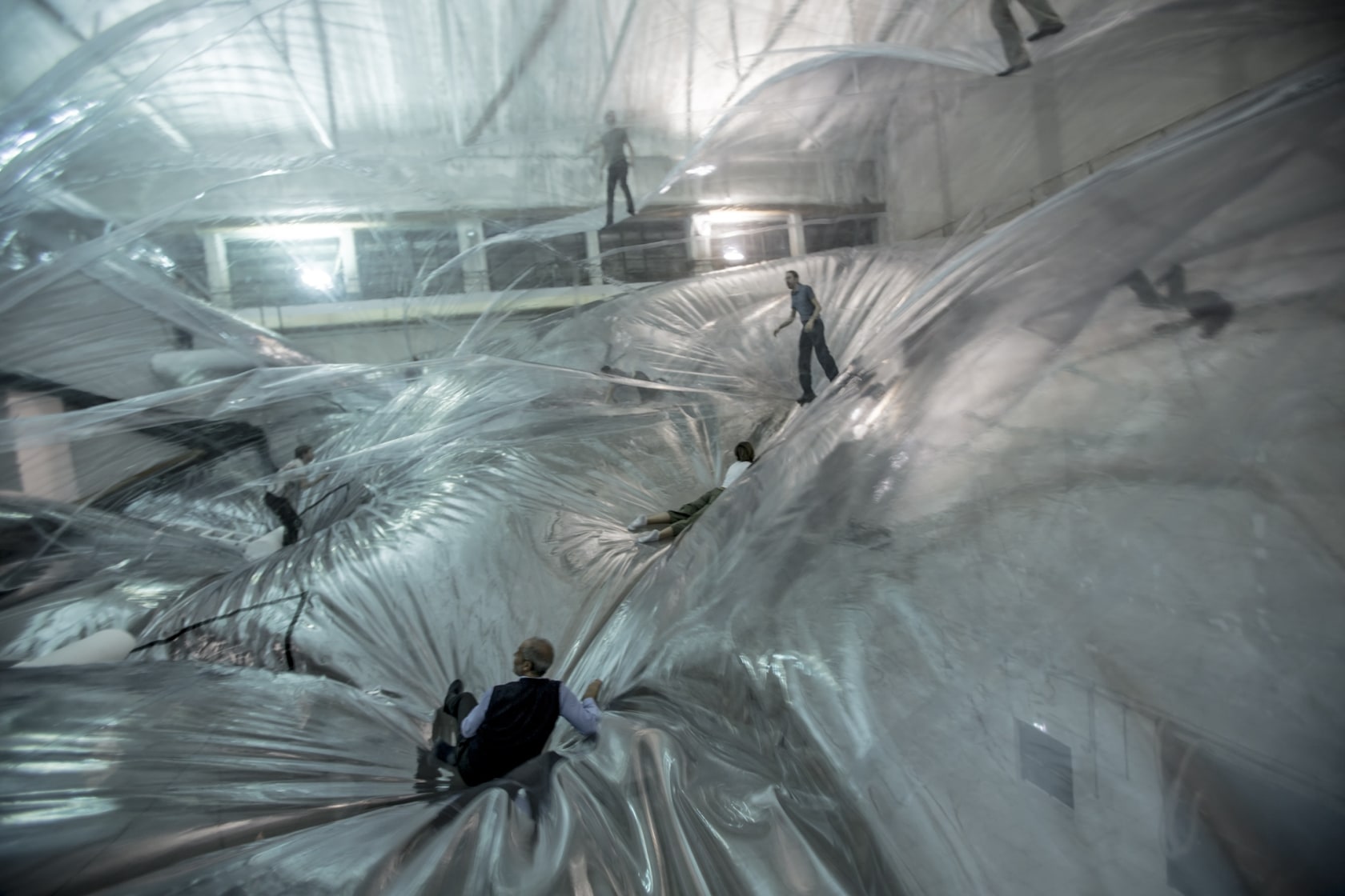 Exhibition view On Space Time Foam, 2013 Pirelli HangarBicocca, Milan Photo &copy; Alessandro Coco