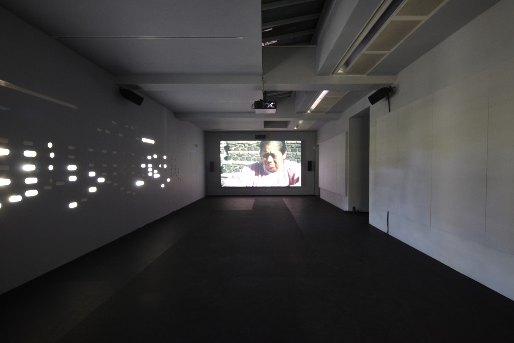 Score, 2011 (left) Score of Le Clash, 2010, for barrel organ, carved into wall In the referenced work, performers play...