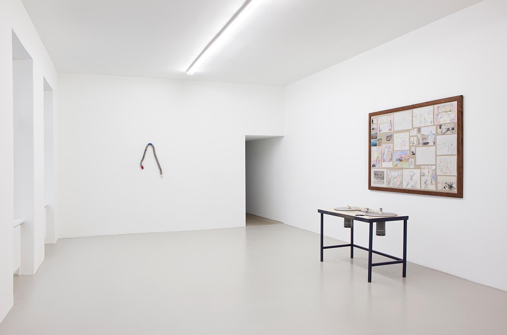 Flag, 2015 (left) Lead pipe, paint 70 x 45 x 5 cm The Joys of an Iron Curtain Trip to...