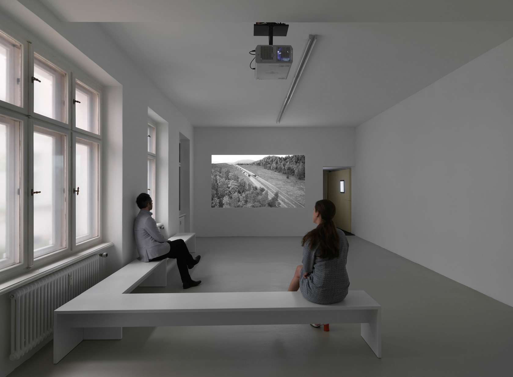 Highway Wreck, 2013 Single channel video, HD animation, black & white, silent 35 minute loop Photo © Jens Ziehe