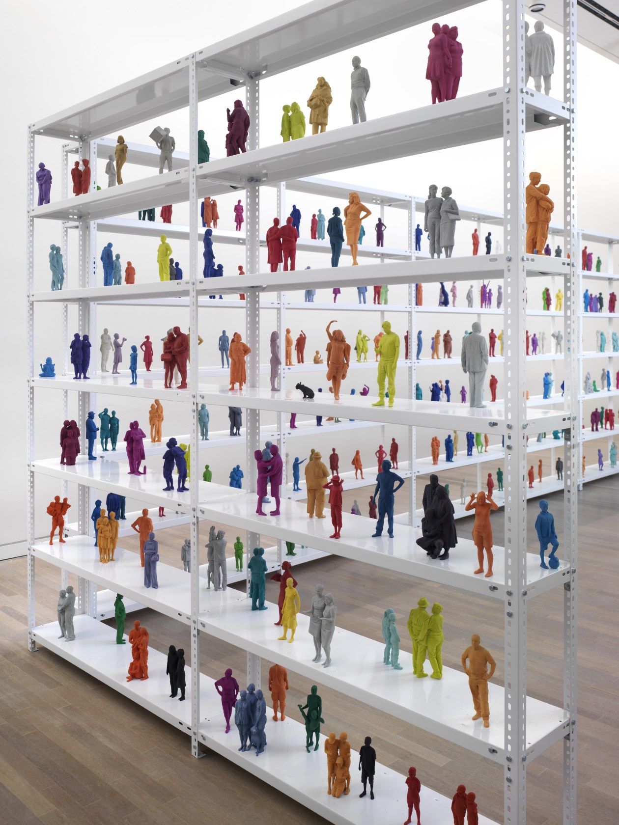 Exhibition view Karin Sander: Museumbesucher 1:8, 2011 K20 Kunstsammlung Nordrhein-Westfalen, Düsseldorf Photo © Achim Kukulies, VG Bild-Kunst