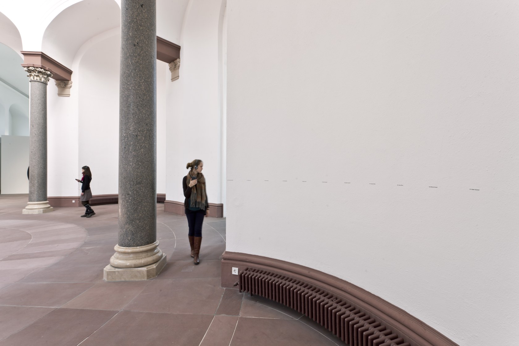 Exhibition view Karin Sander: Zeigen. Eine Audiotour durch Baden-Württemberg Staatliche Kunsthalle Karlsruhe, since 2012 Photo © Norbert Miguletz