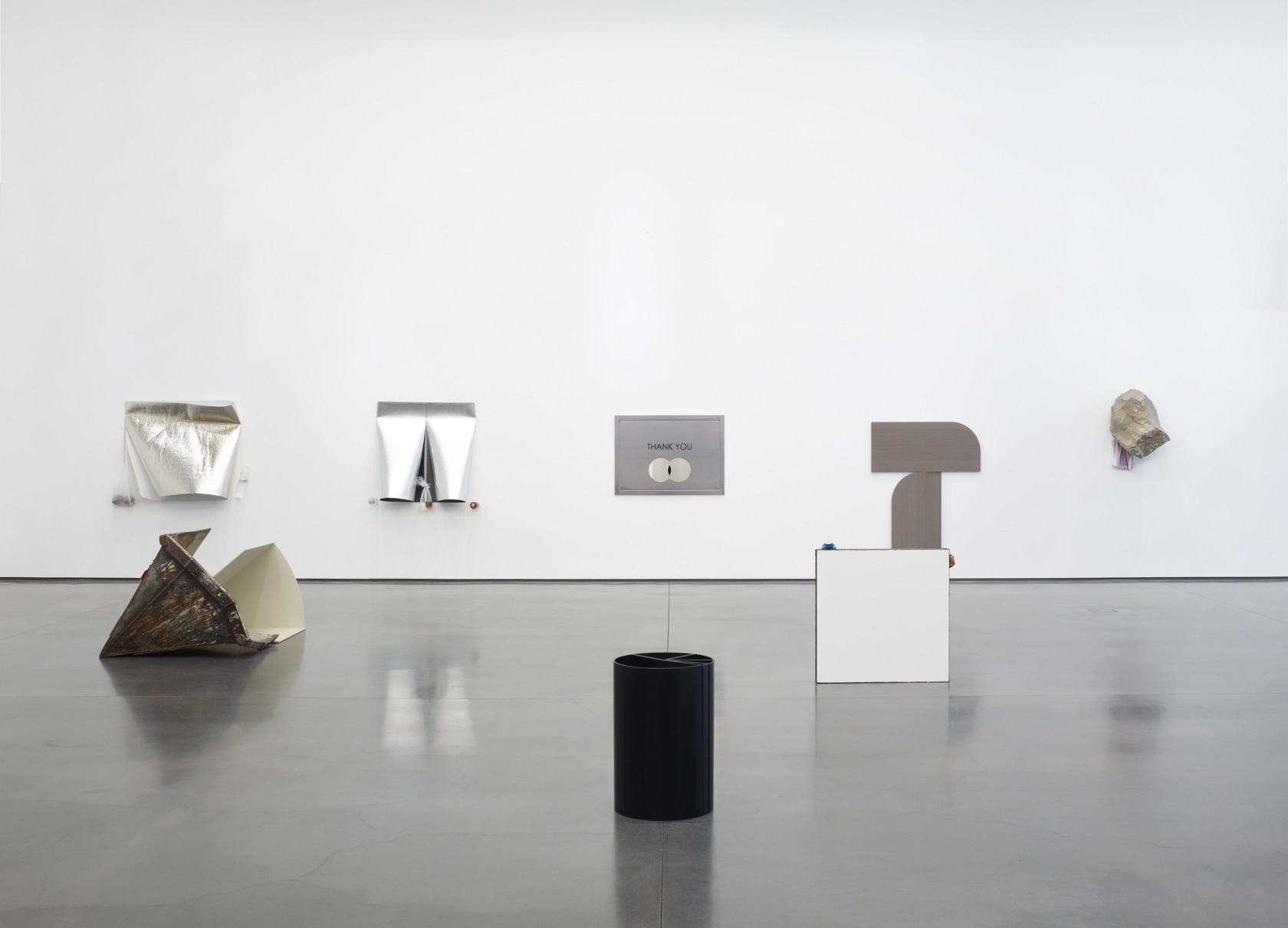 Exhibition view With Personal Thanks To Their Contractual Thingness, 2014–15 Aspen Art Museum Photo © Tony Prikyl