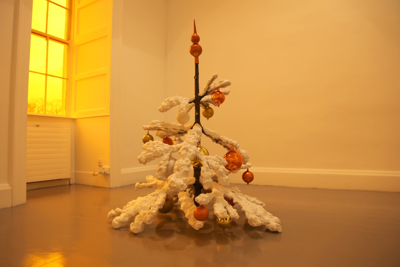 Fraught times, for eleven months of the year it’s an artwork and in December it’s Christmas (November), 2009 Cast painted...