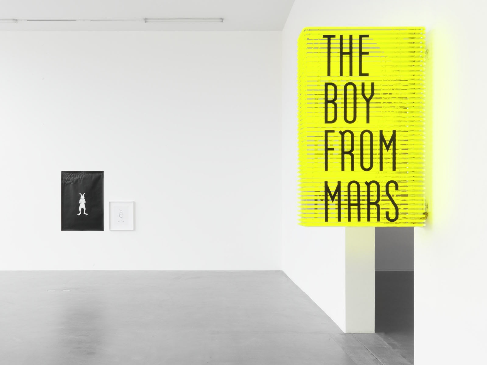 The neon sign Boy from Mars was first installed outside Friedrich Petzel Gallery, New York where Philippe Parreno's 2003 film...