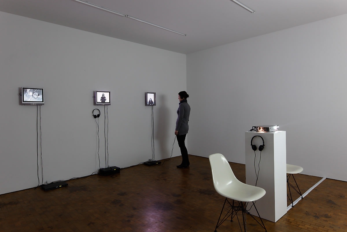 3 Selbstversuche, 2008 (wall, back) Includes 3 vieo works Whirling until I drop, 2008 Video, silent Duration 05:00 min The...