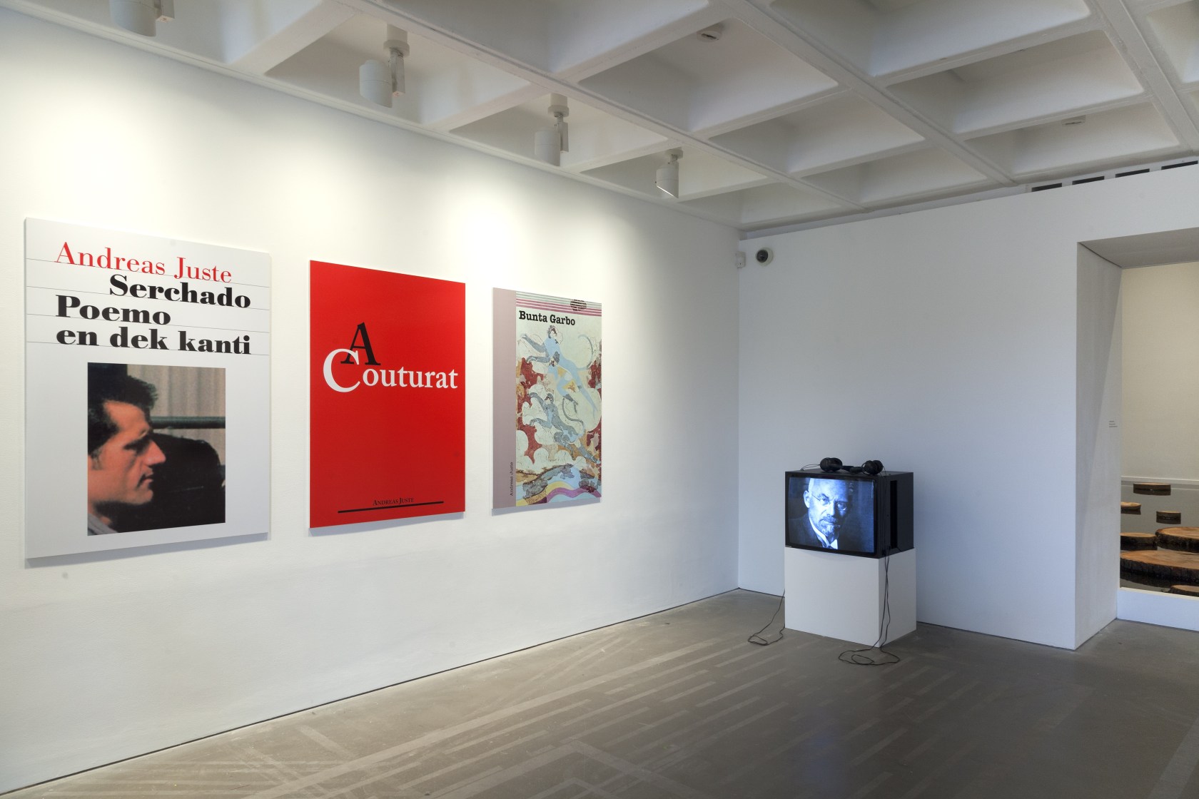 From left to right: Serchado poemo en dek Kanti, 2002 A Couturat, 2002 Bunta Garbo, 2002 All works: digital prints...