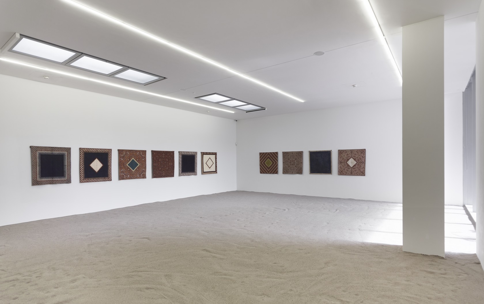 From the Rudolf Smend collection: Rare batiks from Java called Blangkons – folded traditional headdresses worn by men. Photo ©...