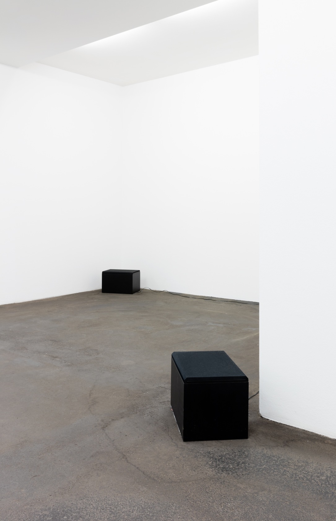 Working Title (Digging), 1995 CD, CD player, 2 hi-fi speakers, amplifier, cabling The sound work is created with two speakers:...