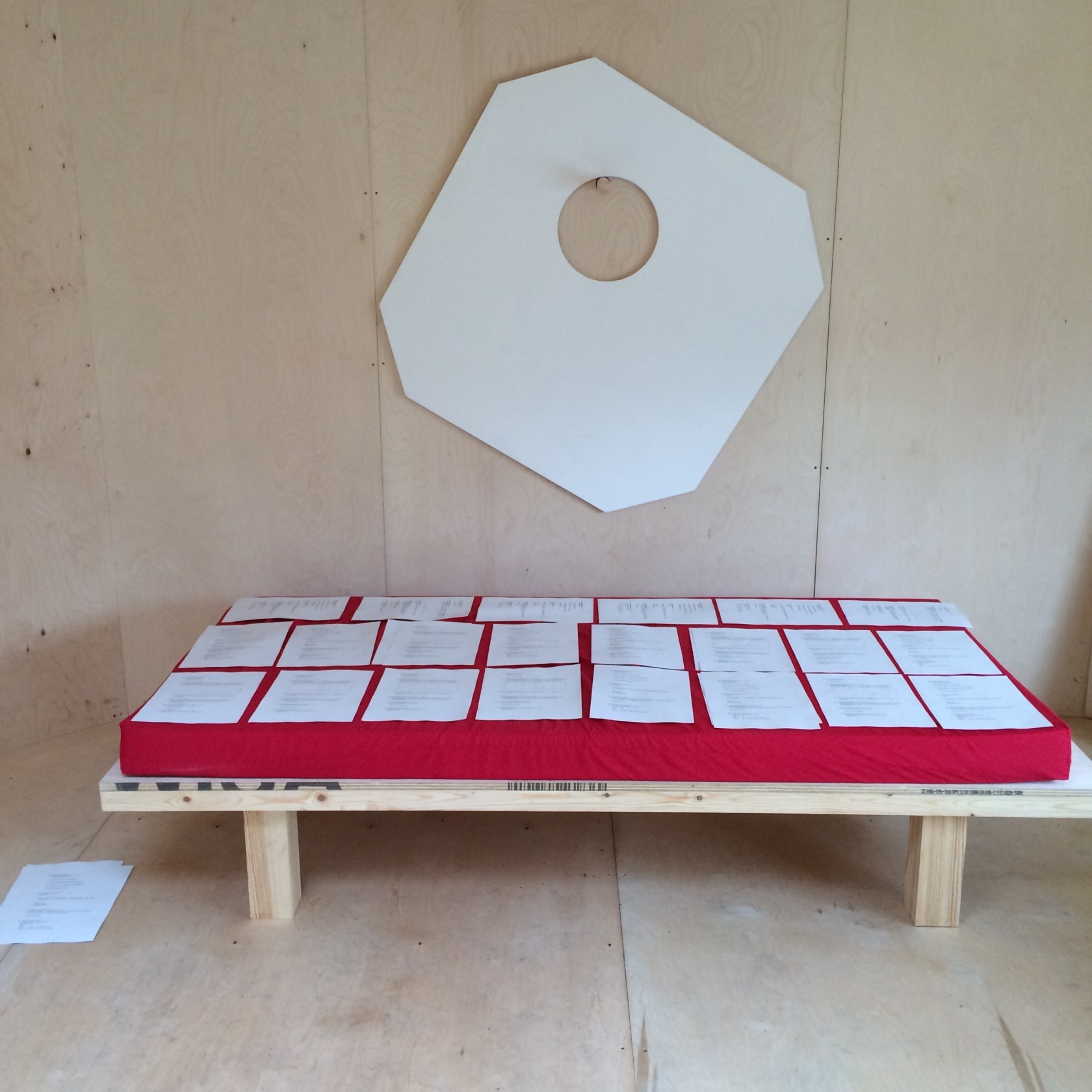 statement house (temporary title), 2015 Standard wooden material Photo © Studio Jean-Pascal Flavien