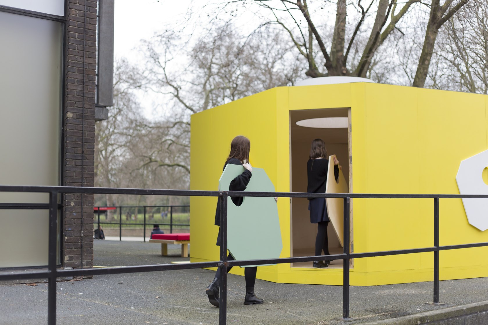 statement house (temporary title), 2015 Standard wooden material Photo © Studio Jean-Pascal Flavien