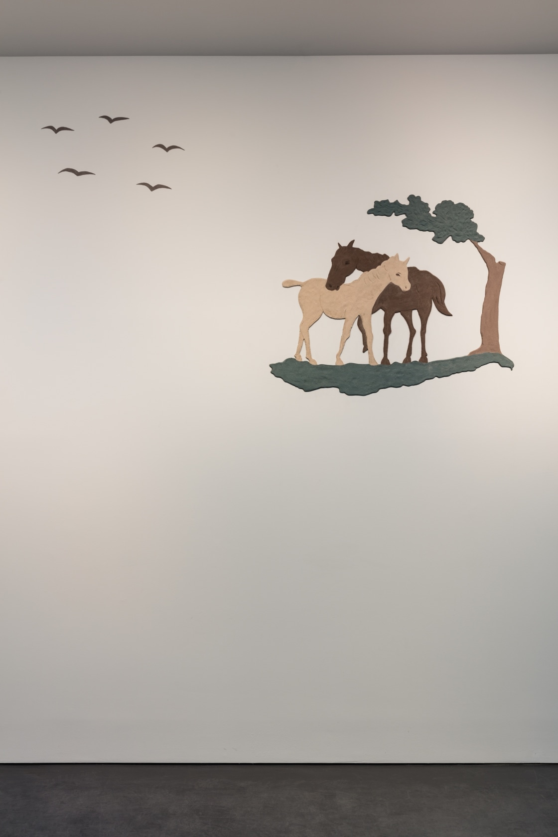 Kunst, 2017 Lime cement plaster, paint Photo © Andrea Rossetti