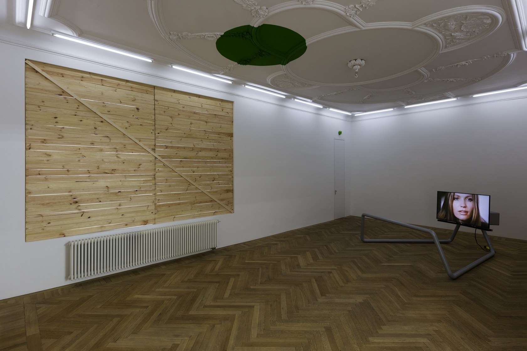 Pilgrim Viewer (in collaboration with Sam Chermaye and Arno Brandlhuber), 2015 (right) The viewing device is loosely based on furniture...