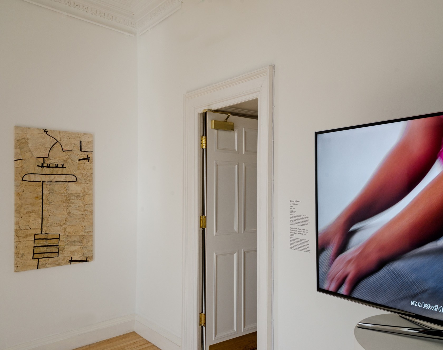 Fabulous Beasts (Desert Hide), 2015 Hello, 2015 Exhibition view: British Art Show 8, 2015-17, Inverleith House, Edinburgh Photo © Michael...