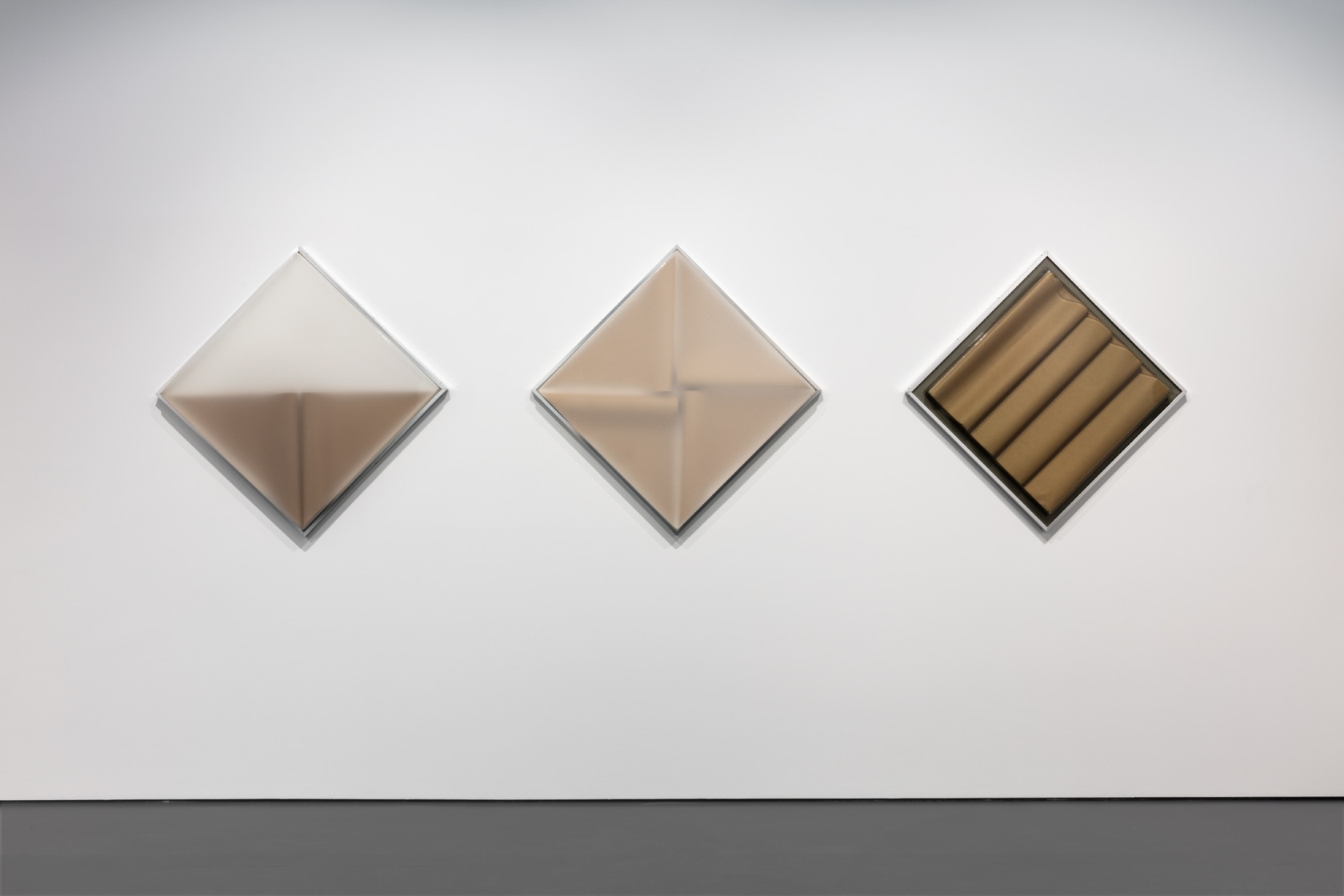 From left: Paulo Roberto Leal, Armagem, 1972, Armagem, 1972, Armagem, 1971. Exhibition view: Afinidades Eletivas, Esther Schipper, Berlin, 2018. Photo...