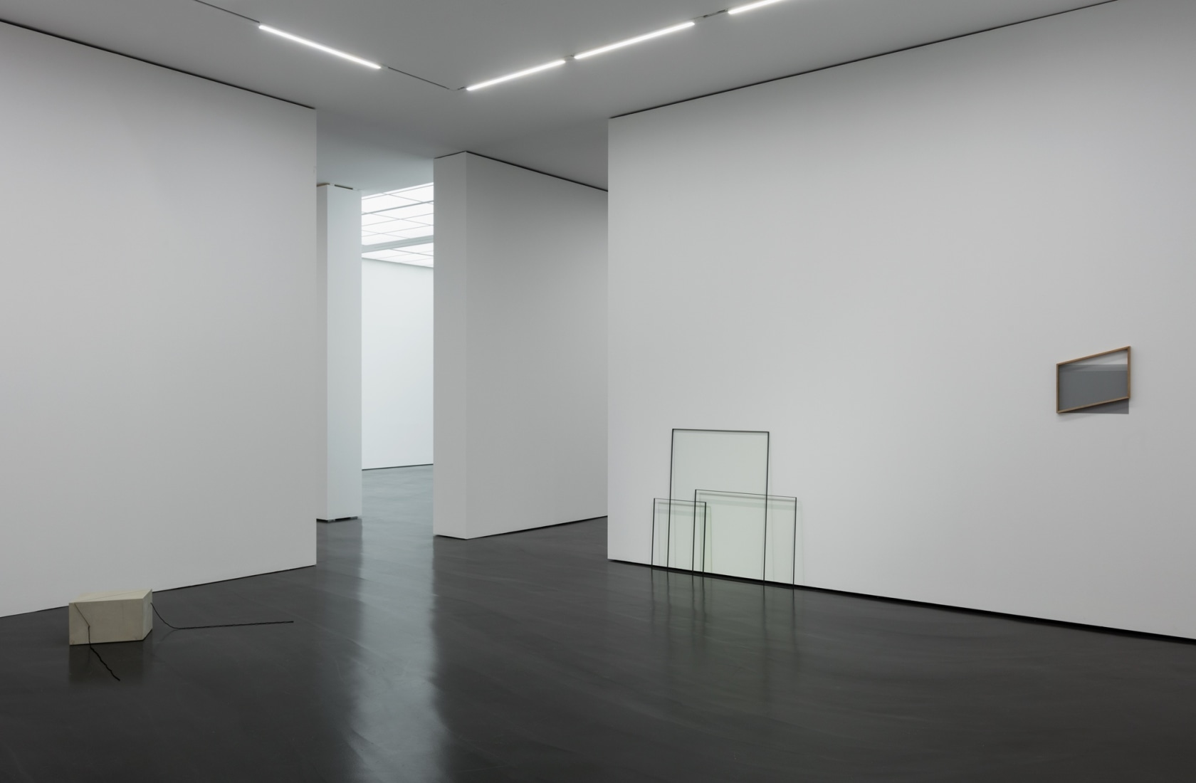 Left: Marcius Galan, Line weight II, 2018. Center: Marcius Galan, Translucent, 2018. Right: Marcius Galan, Out of Registration V, 2017....