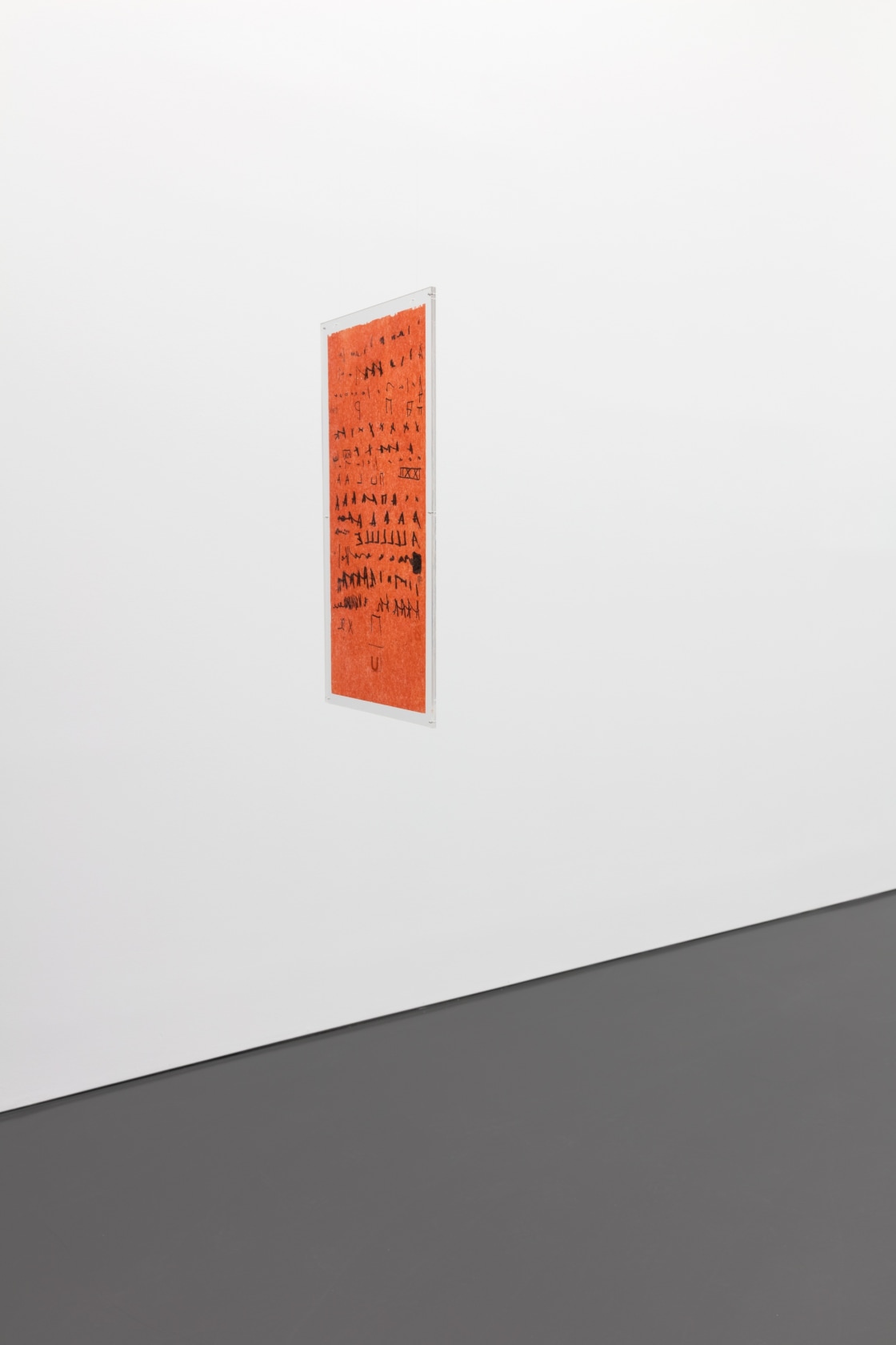 Mira Schendel, Monotipia, 1970-1979. Exhibition view: Afinidades Eletivas, Esther Schipper, Berlin, 2018. Photo © Andrea Rossetti