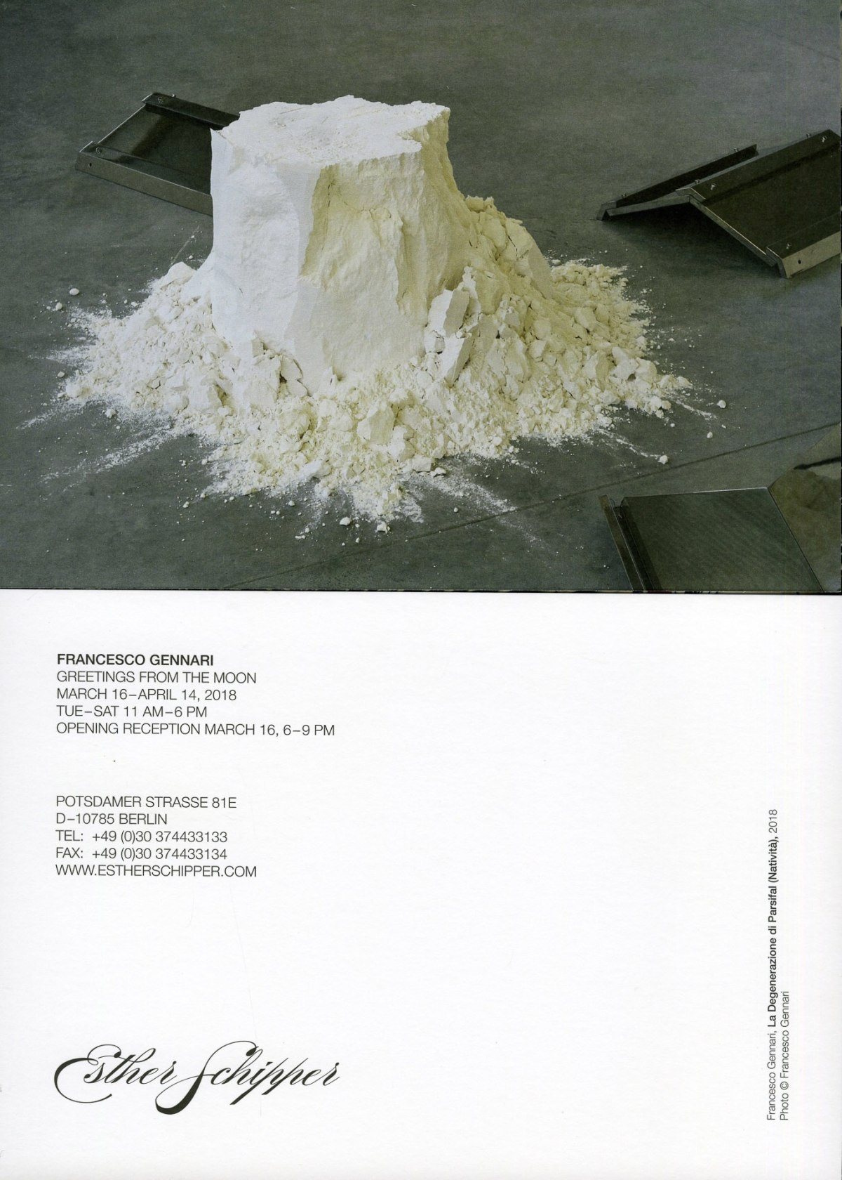 Original exhibition invitation (recto / verso)