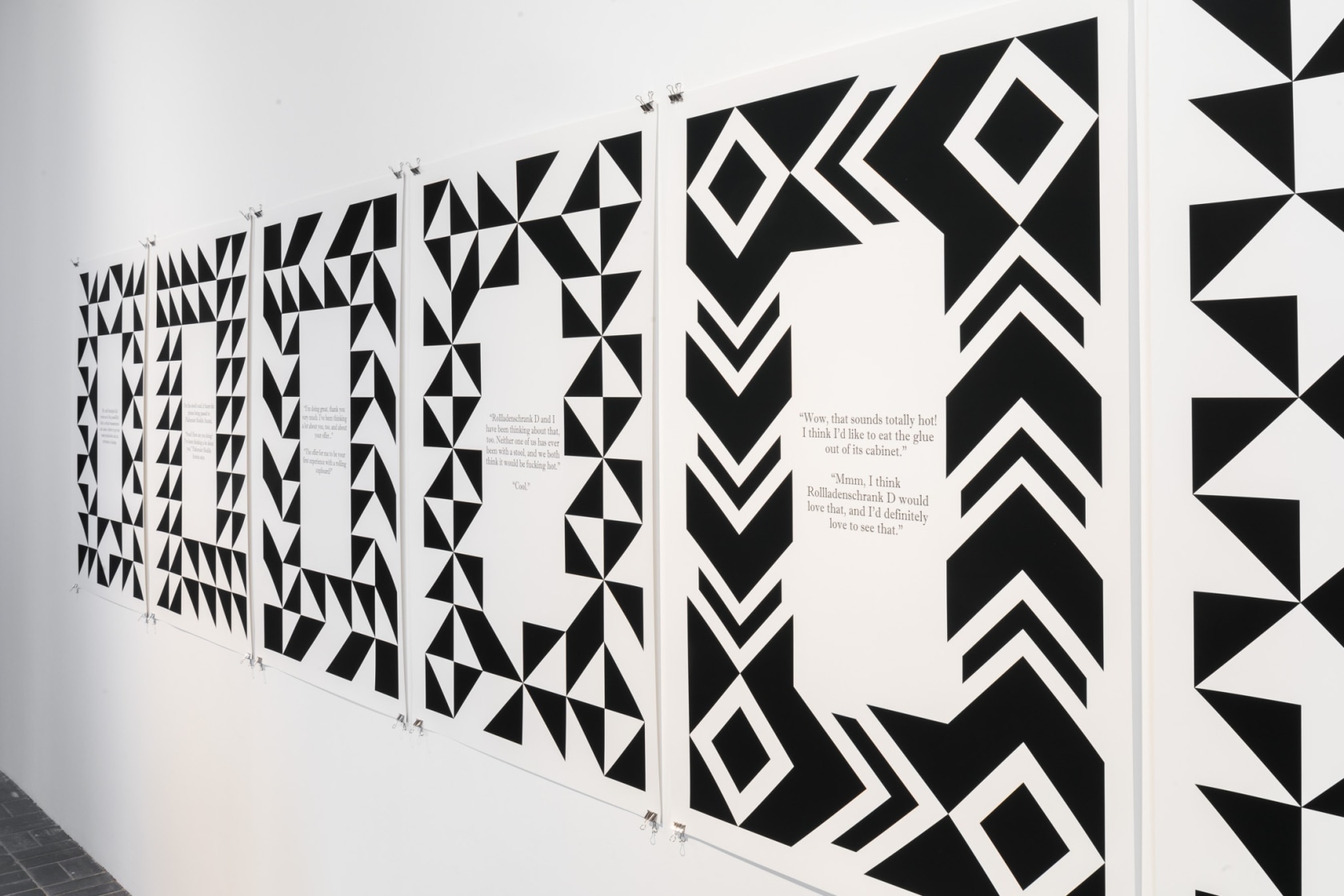 Liam Gillick The Liberation of the Stool, 2018 Inkjet print on paper Each A0: 118,9 cm x 84,1 cm Exhibition...