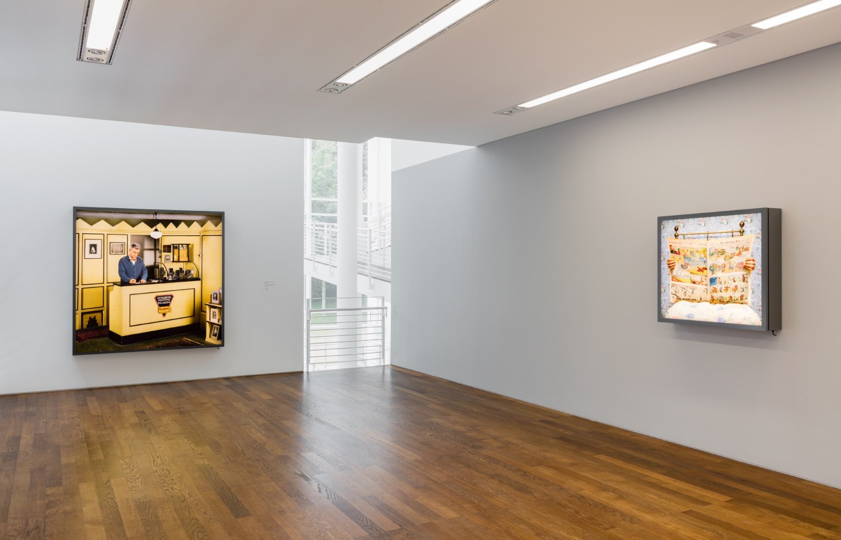 Exhibition view: Rodney Graham. Lightboxes, Museum Frieder Burda, Baden Baden, 2017 Photo © Andrea Rossetti