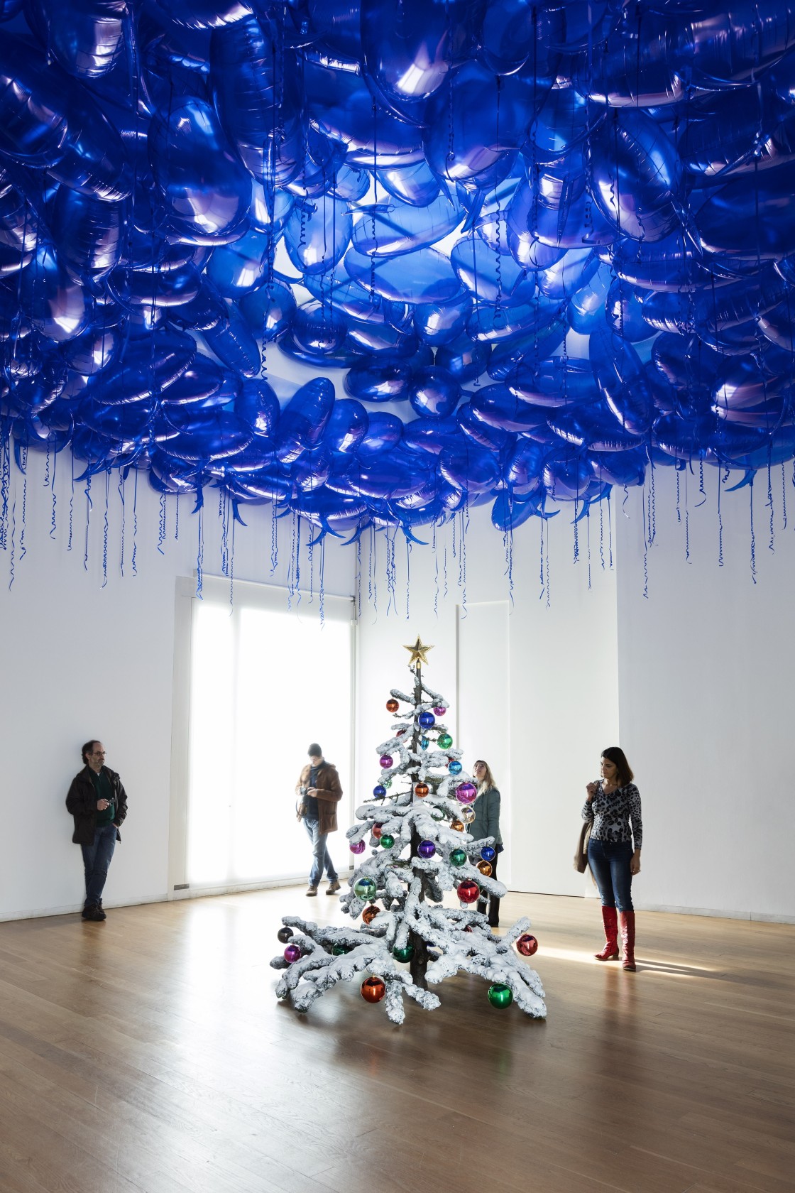 Speech Bubbles (Transparent Blue), 2016 Mylar ballons, helium Fraught Times, For Eleven Months of the Year it’s an Artwork and...