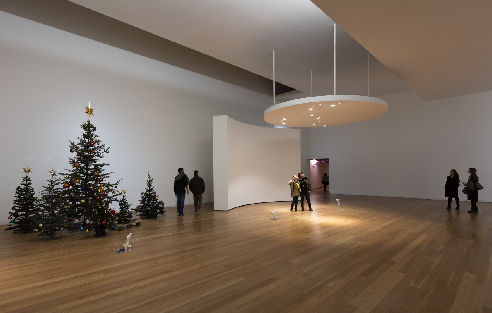 From left: Fraught Times: For Eleven Months of the Year it’s an Artwork and in December it’s Christmas, 2011–14 (works...