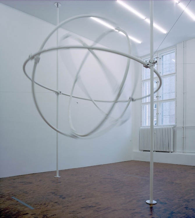 Antigravity Model, 2005 Aluminium tubes, stainless steel joints, stainless steel axles, bearings, wire 3,3 x 3,5 x 5,4 m Photo...