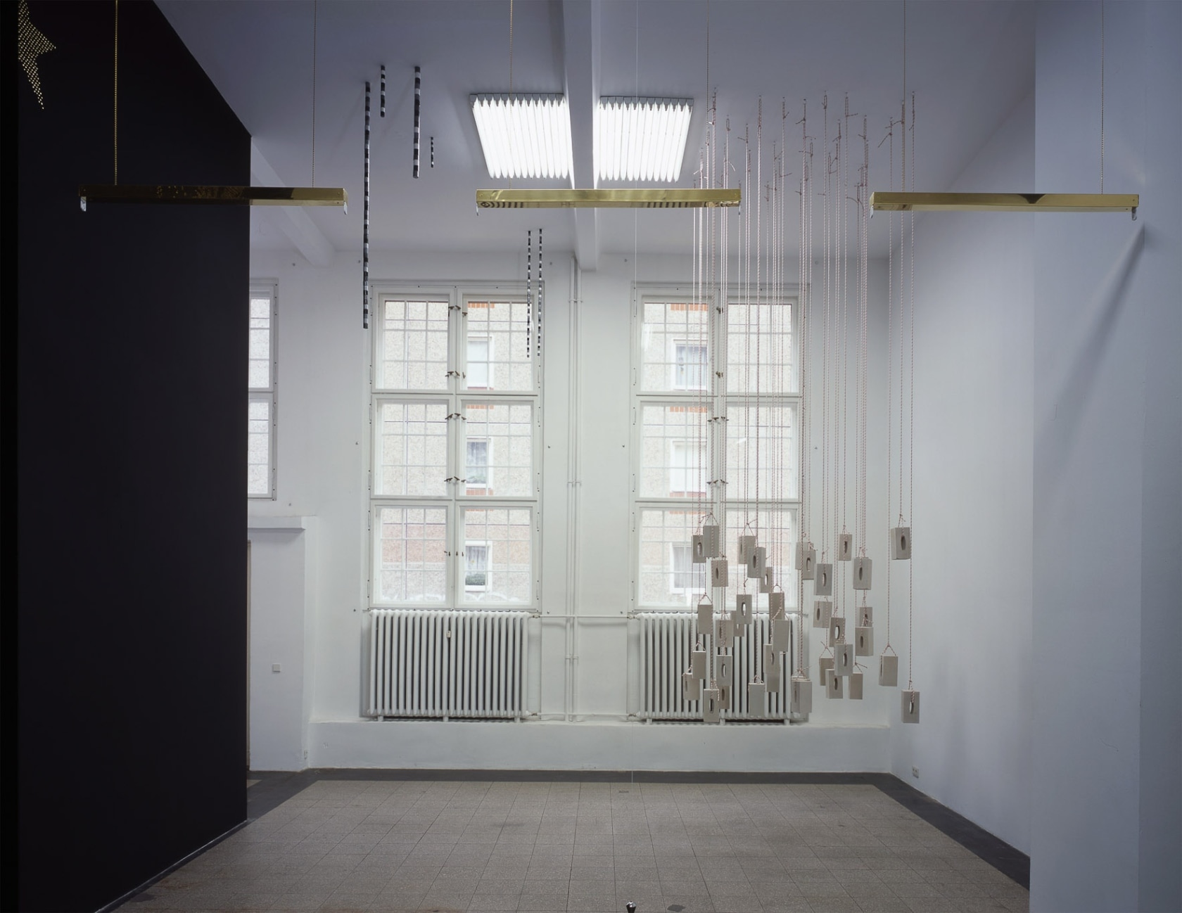 Saâdane Afif Stalagtites (Few More Mistakes), 2004 (left) Mixed media Dimensions variable Jason Dodge The Increased Possibility of Rose Coloured...