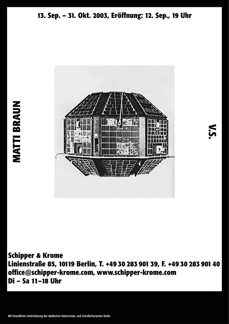 Original exhibition invitation (recto)