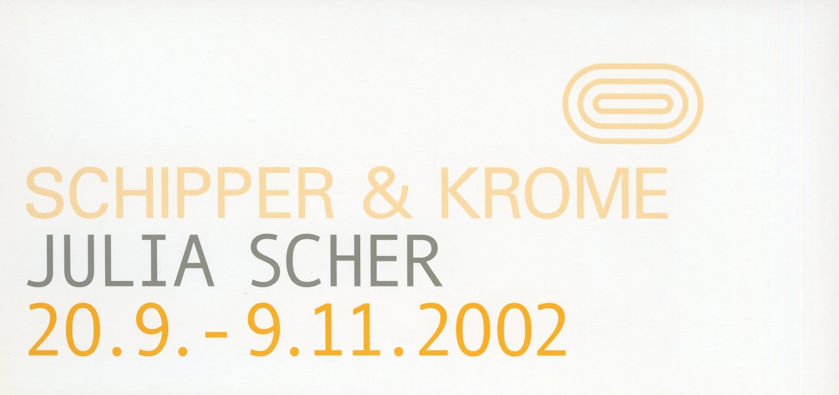 Original exhibition invitation (recto)