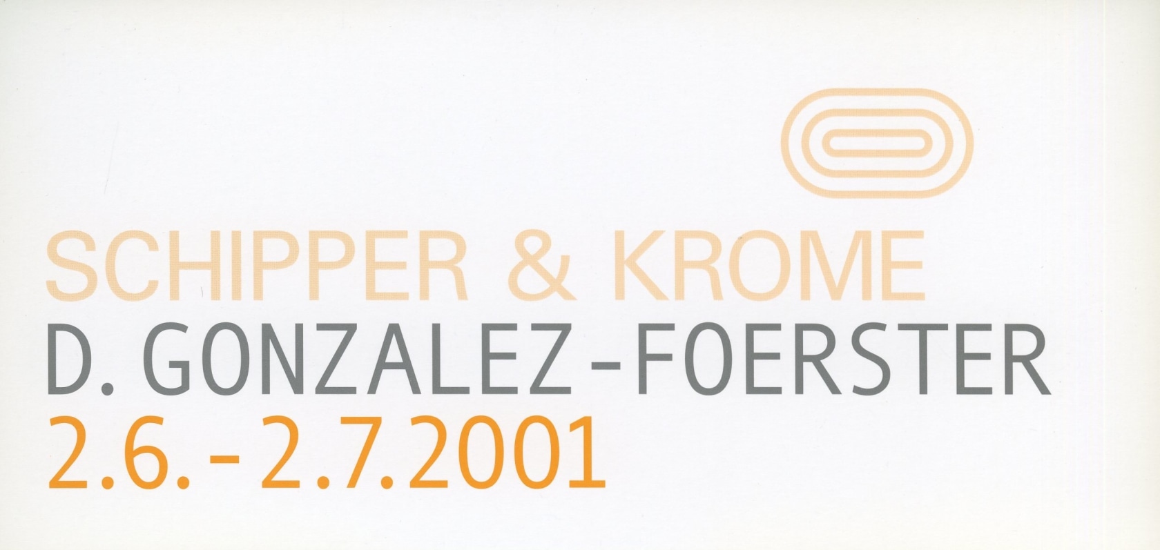 Original exhibition invitation (recto)