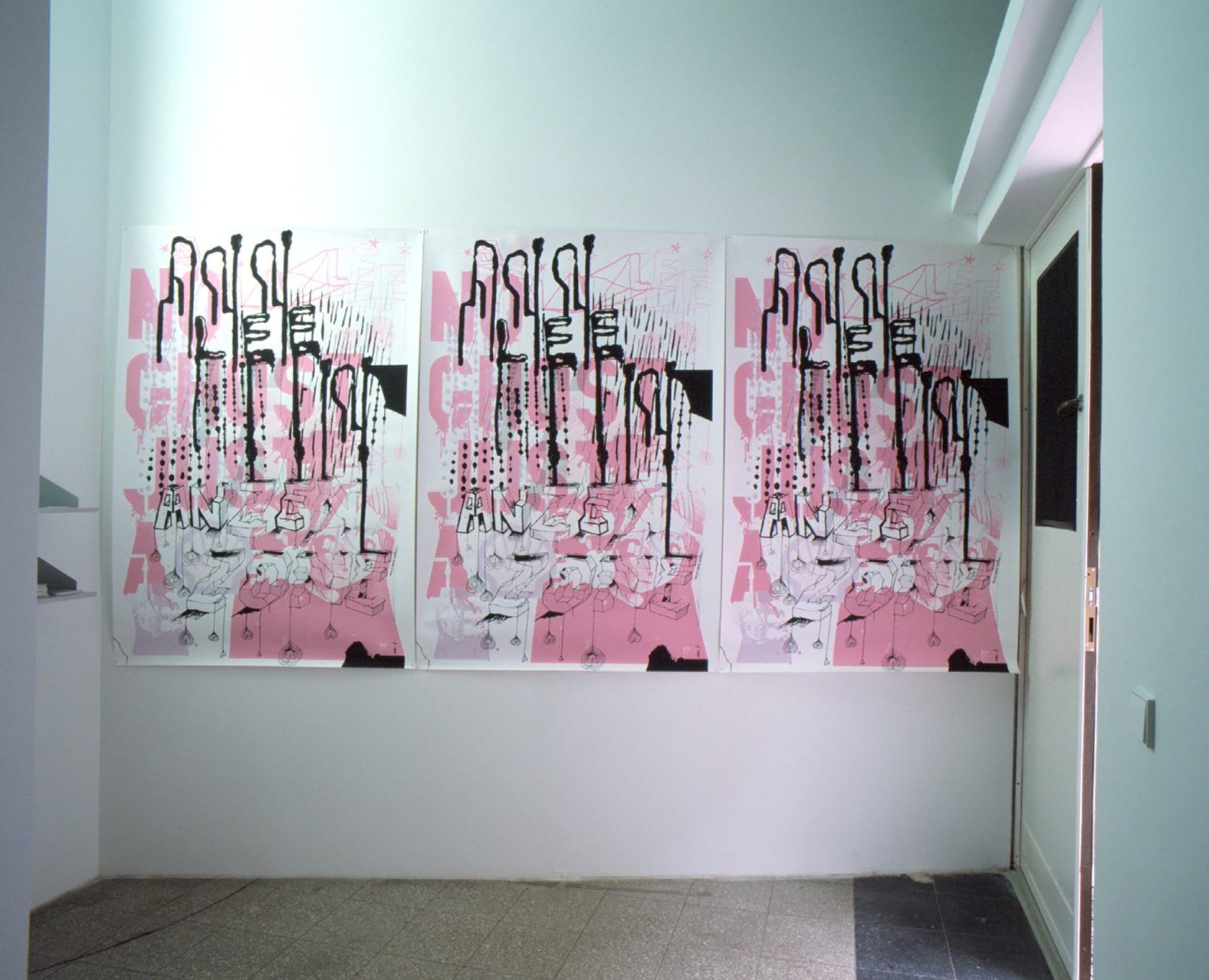 Dominique Gonzalez-Foerster, Ann Lee In Anzen Zone (Poster), 2000. Exhibition view: Ann Lee in ANZEN ZONE, Schipper & Krome, Berlin,...