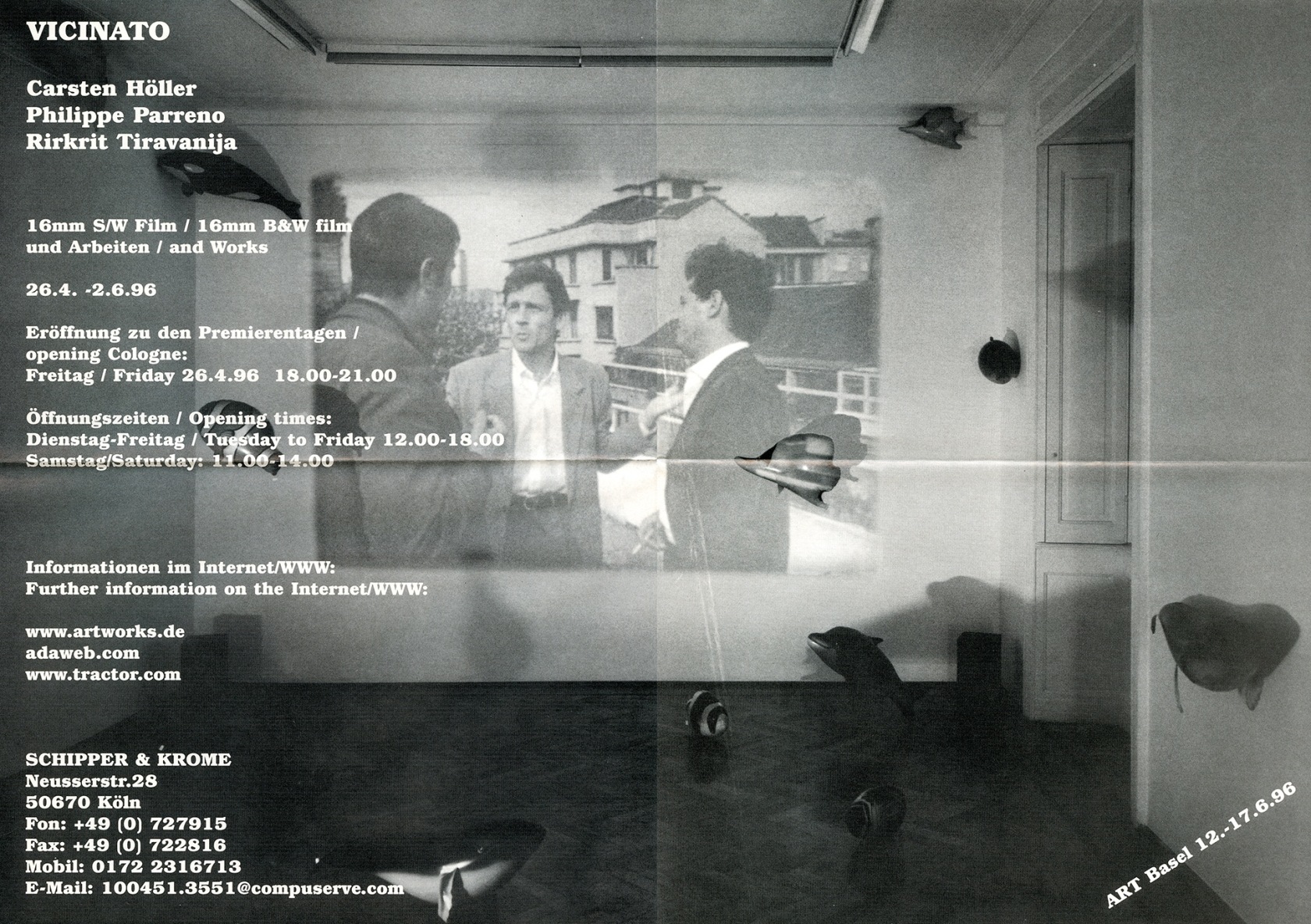 Original exhibition invitation (recto)