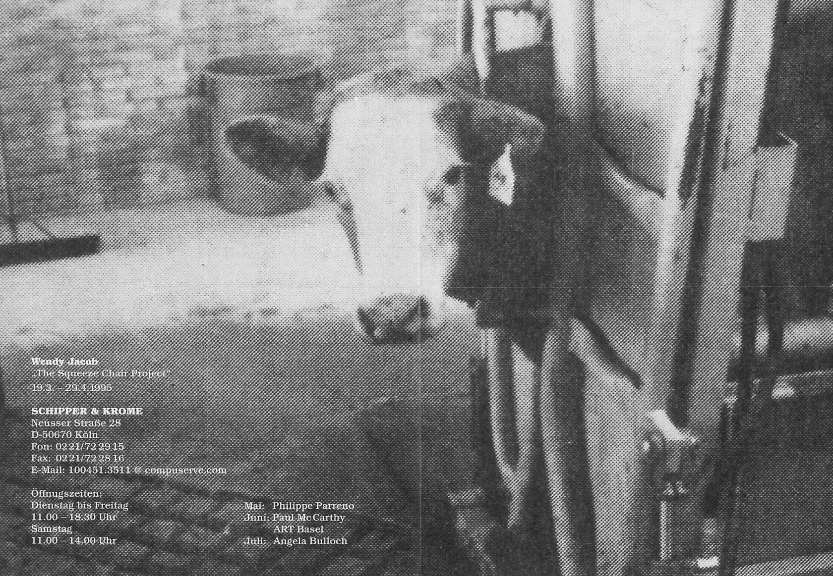 Original exhibition invitation (recto)